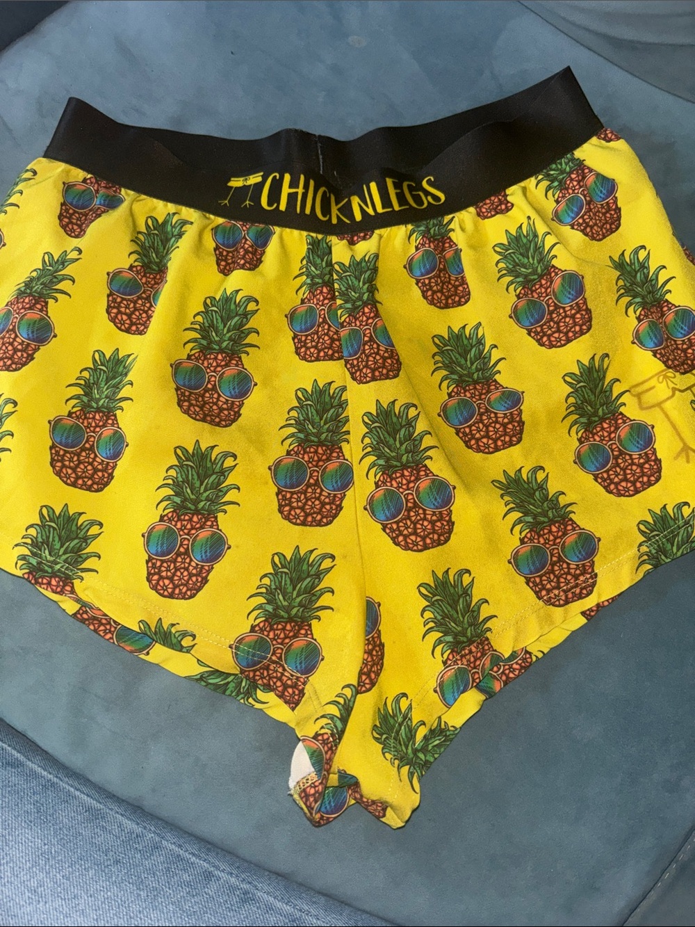 Chicknlegs Men’s Yellow Pineapple Shorts - $20